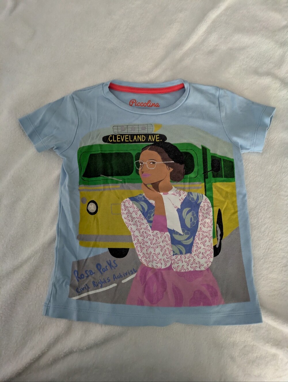 GUC Piccolina Rosa Parks pale blue kids' t-shirt